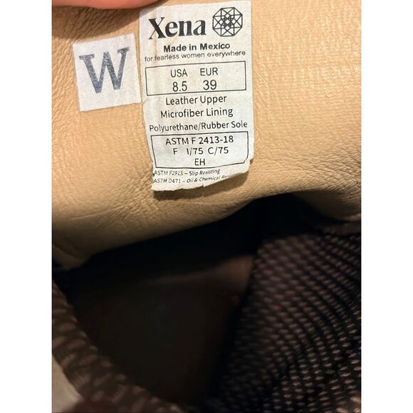 XENA • Tan Lace-up Oil Chemical Slip Resistant Nubuck Leather Steel Toe Ankle Bo - Picture 14 of 16